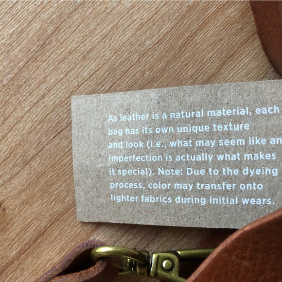 NWT Madewell Leather Satchel Crossbody (Brown) - Picture 3 of 4